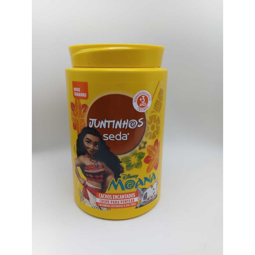 KIT C/2 Creme de Pentear Seda Juntinhos Moana Cachos Encantados 1kg - Original