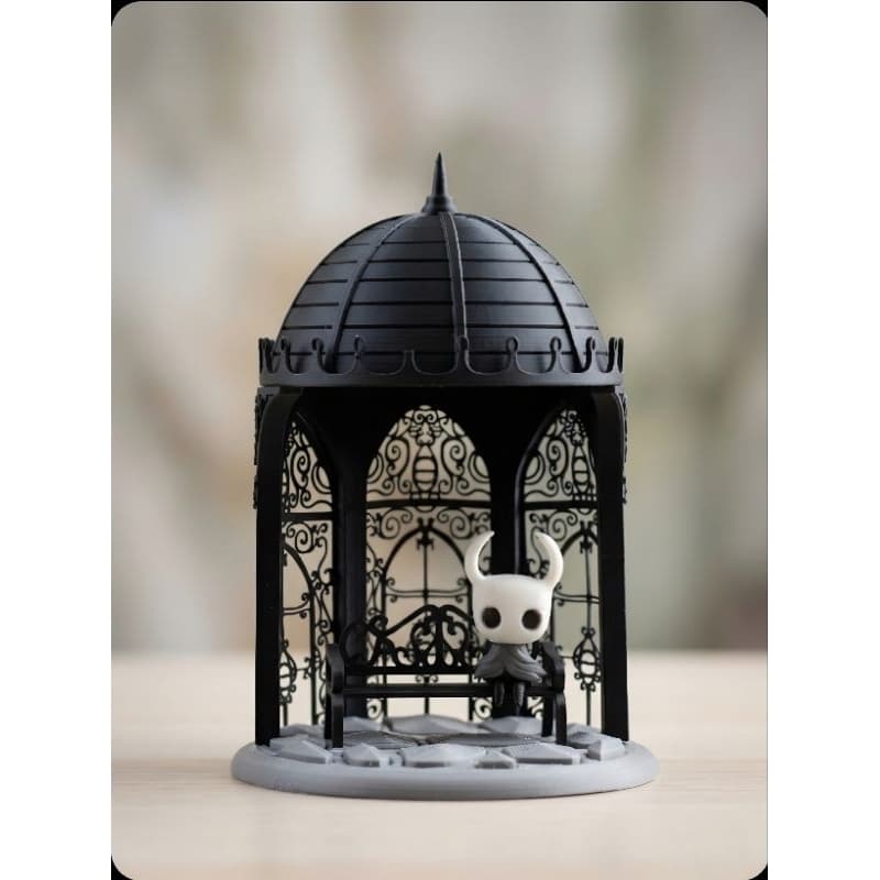 Diorama Hollow Knight No Banco 3D - Edição Geek PLA Colecionável