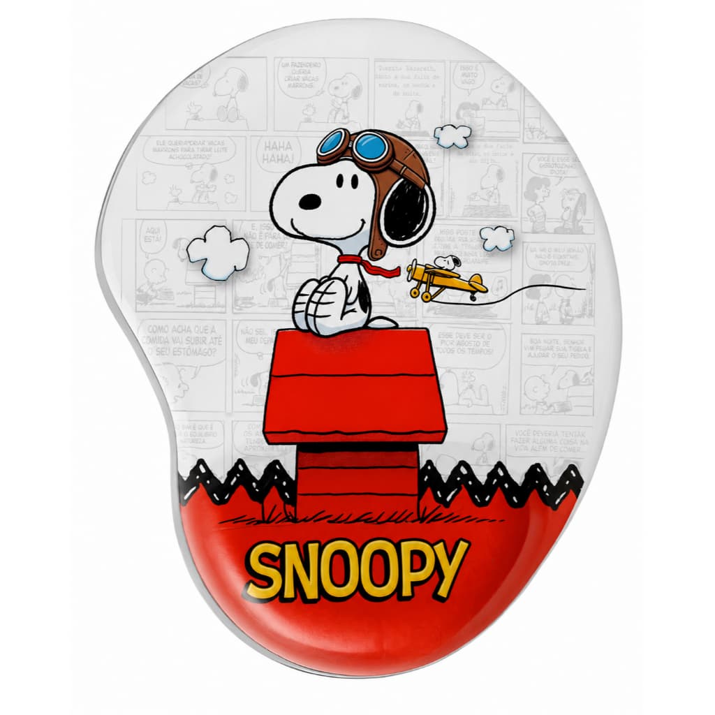 Mousepad snoopy - com apoio ergonomico