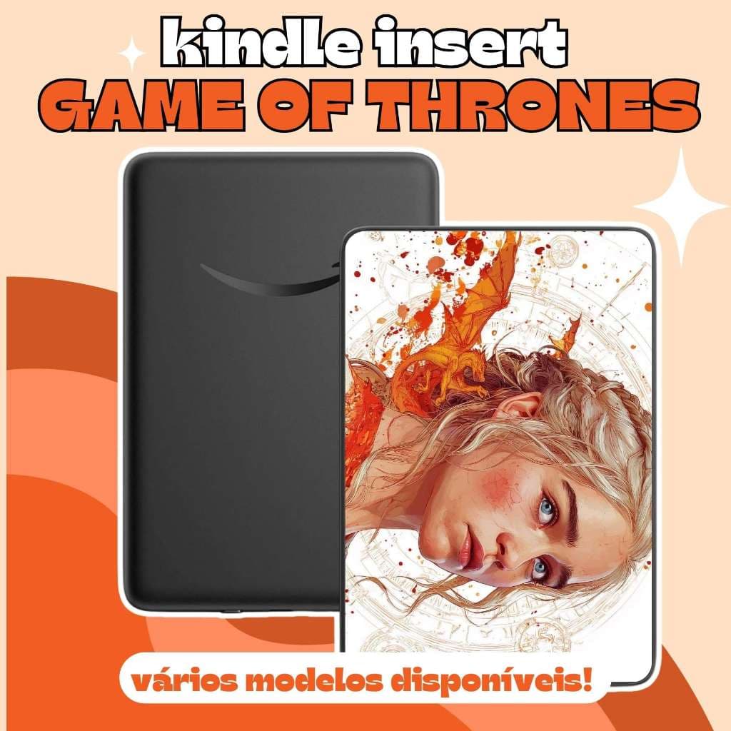 Kindle Insert GOT ✨ Holográficos | Game of thrones | Produto literário