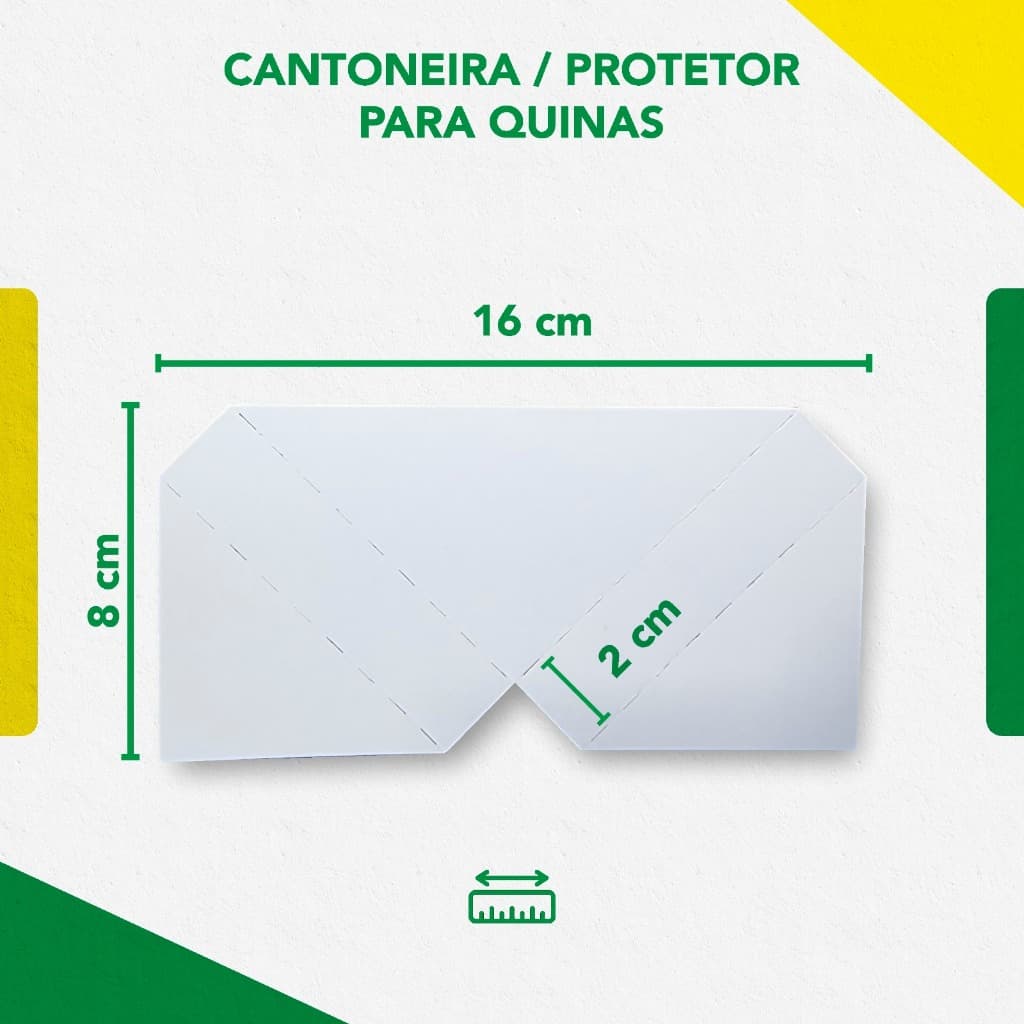 KIT 100 CANTONEIRA PAPELÃO PROTETOR PARA QUADROS QUINA