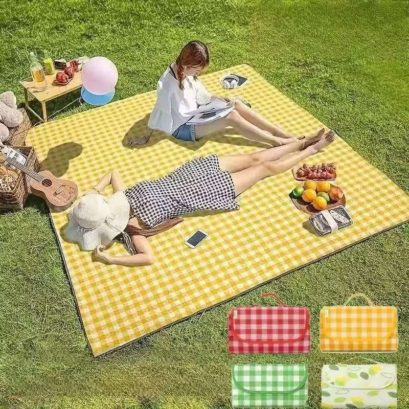 Tapete Bolsa 200X200cm Para Piquenique Prático Fácil Transporte Impermeavel,casa 1