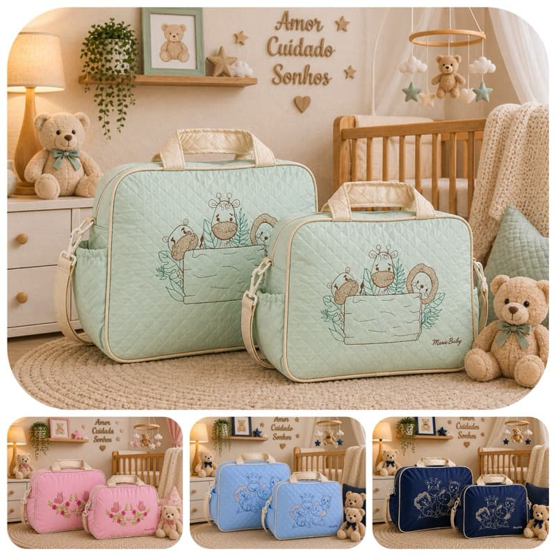 Bolsa kit Maternidade Grande Na Promoção para Bebê e mamãe