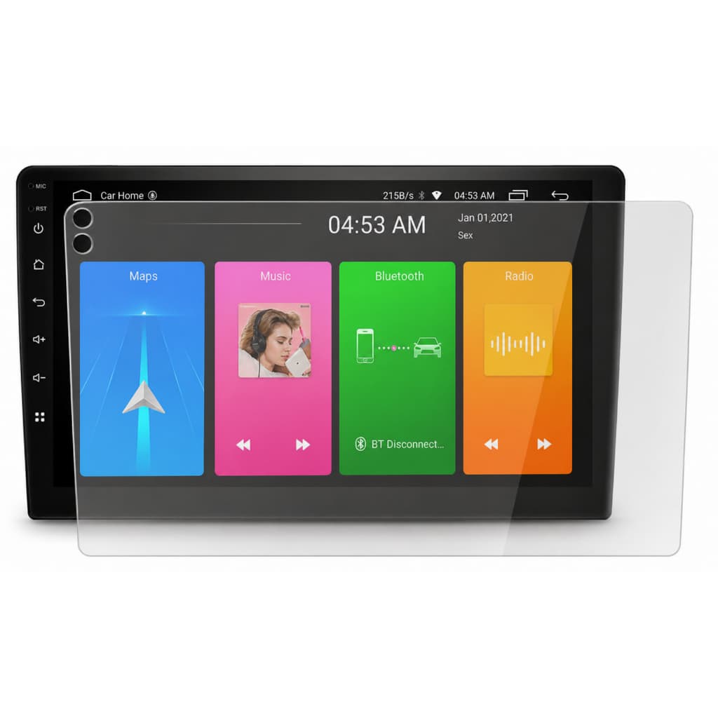 Película Proteção de Multimídia de 9" Pol Hidrogel Para AIKON WINCA H-TECH E-TECH FIRST-OPTION ADAK JR8 CARPLAY M1
