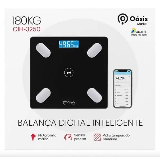 Balança Digital Bioimpedância Oásis
