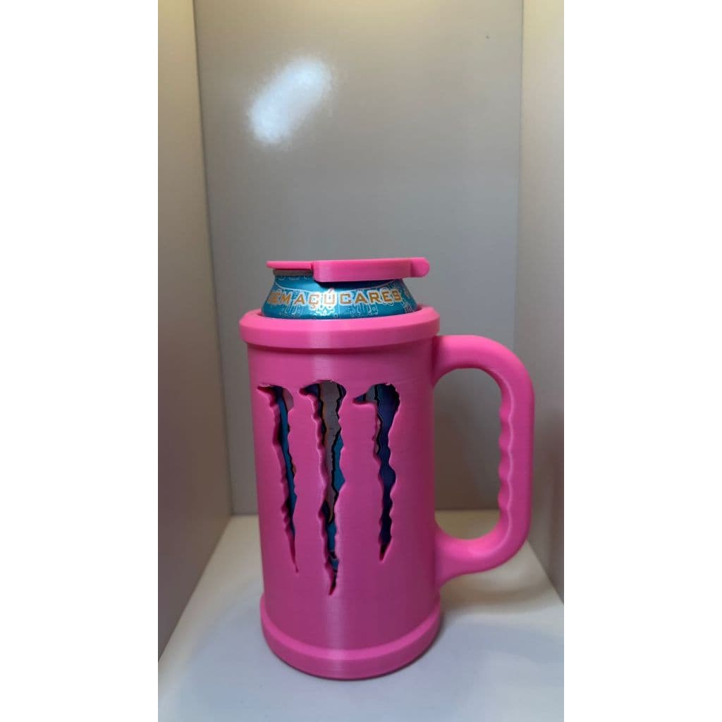 Porta lata energetico monster 473 ml kit chaveiro tampa abridor