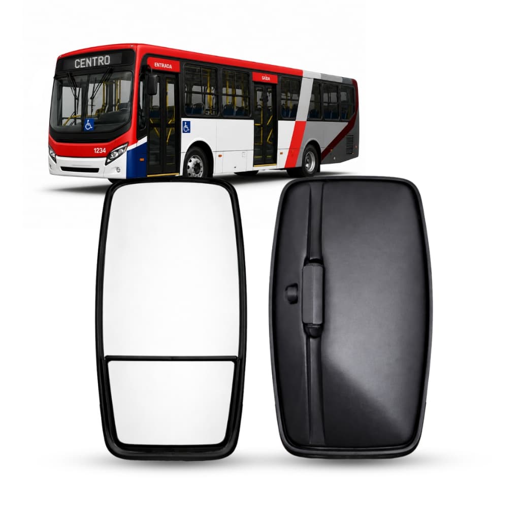 Espelho Retrovisor Bipartido Grande Para Onibus