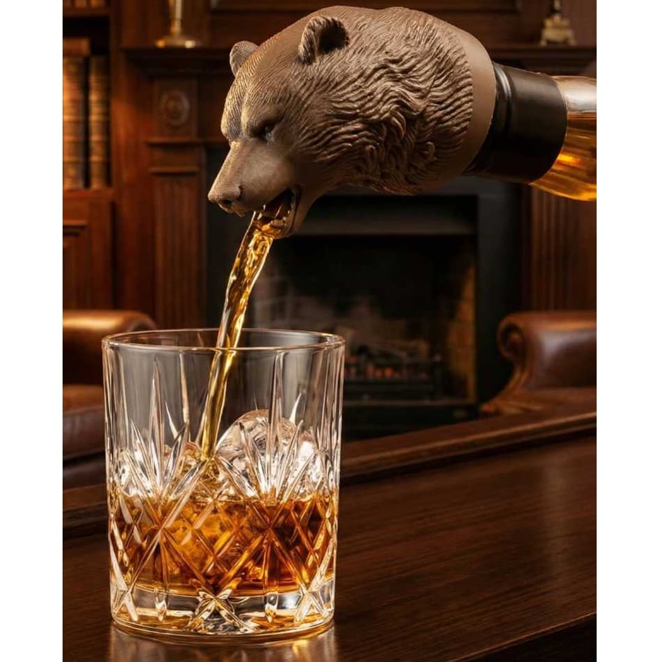 Bico Dosador de Bebidas Urso – Luxo para Bar e Garrafa