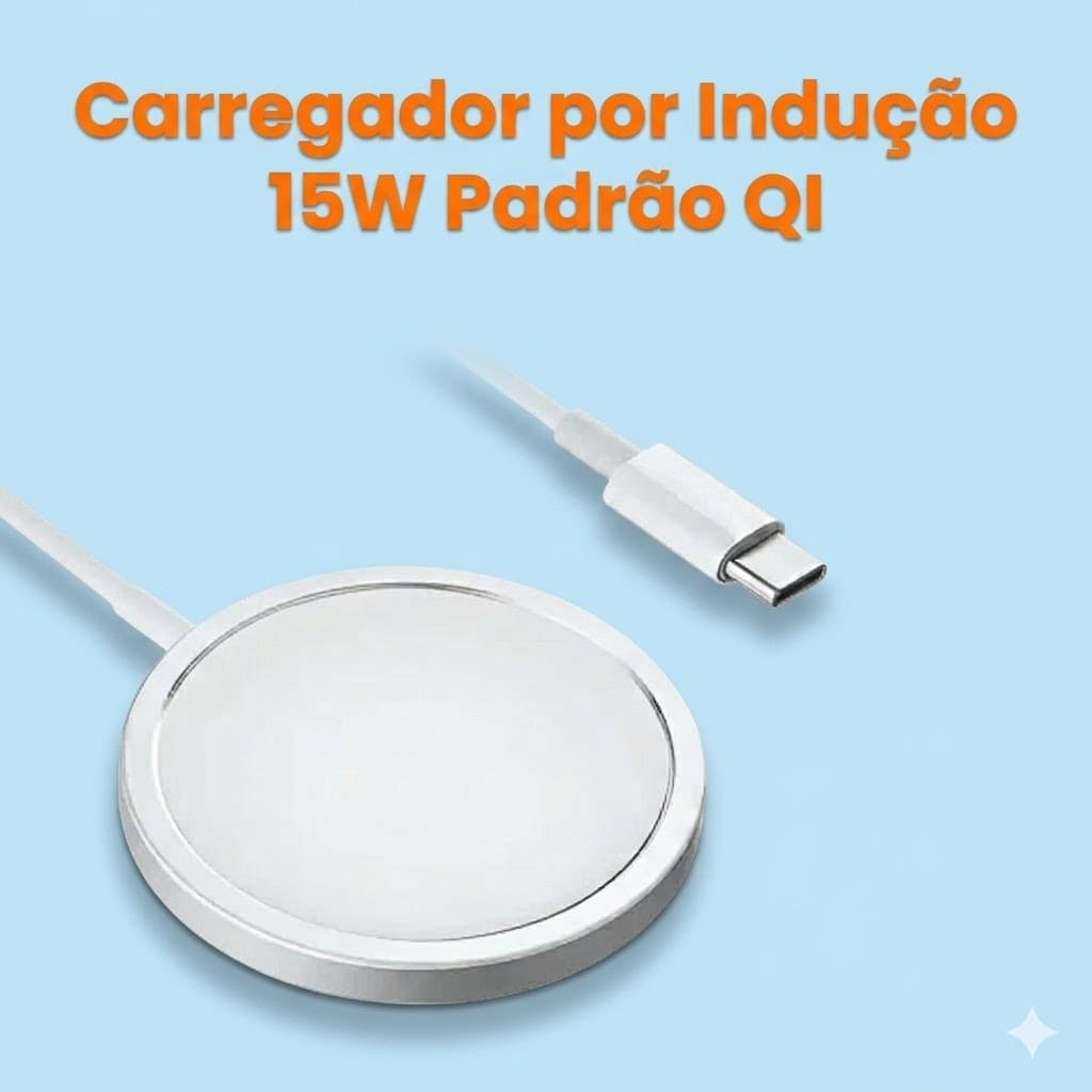 Carregador por Indução 15W Padrão QI Altomex AW-66