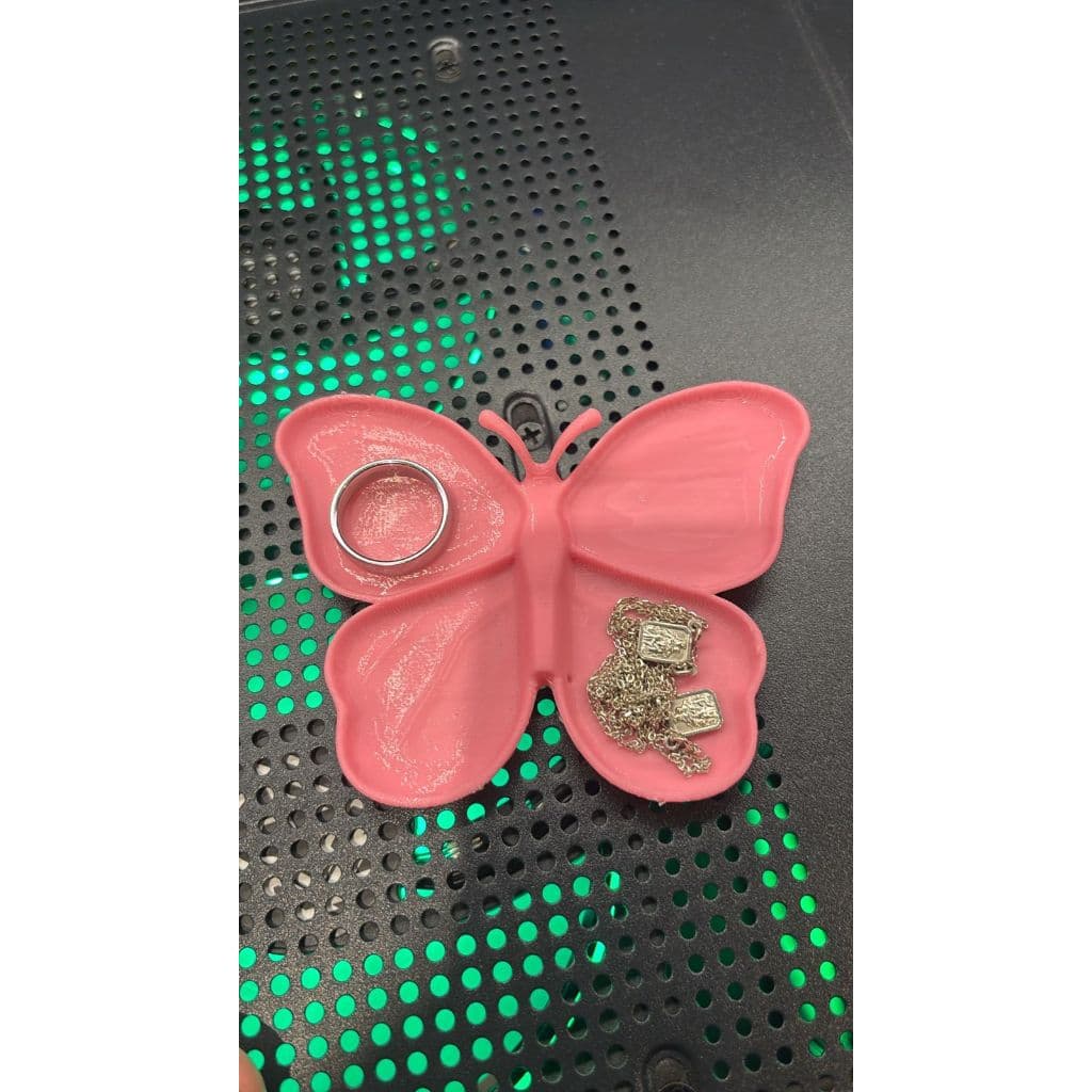 PORTA JOIAS BORBOLETA ROSA – DELICADO E FUNCIONAL
