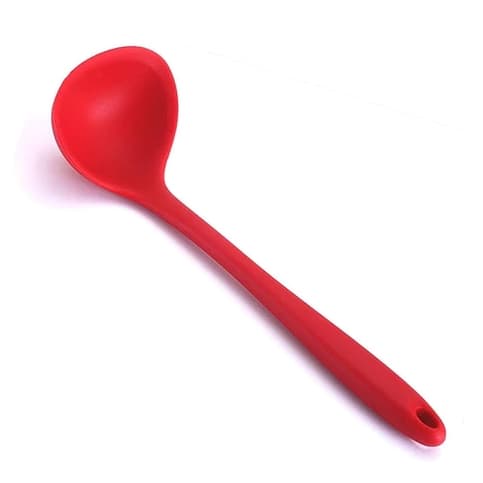 🔴 Concha de Silicone Vermelha com 28,5 cm Resistência térmica: Até 180ºC– Segurança.