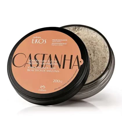 Natura Ekos Polpa Esfoliante - Hidratação e Renovação com Castanha, 95% Natural, 200g