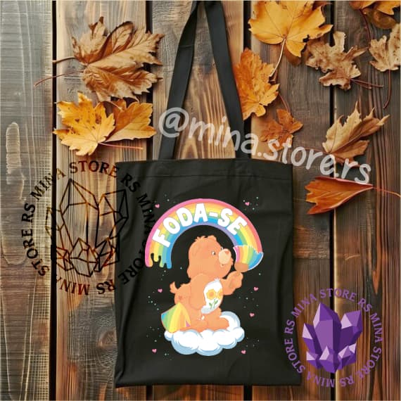 Ecobag Ursinhos Carinhosos em Algodão 30x40cm Sacola Ecológica Resistente