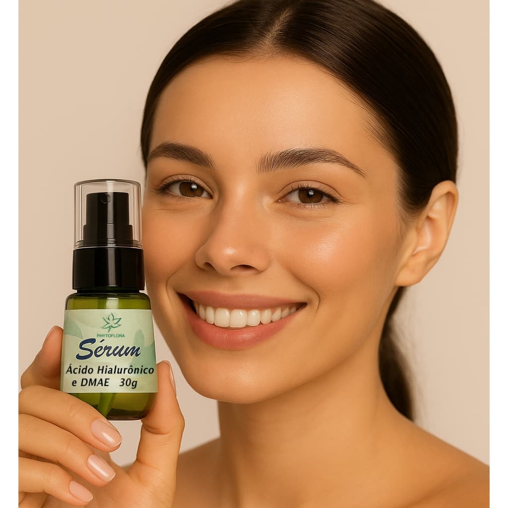 Serum Facial com Acido Hialurônico 30g- Natural e Vegano - Hidratante -Rejuvenescedor - toque suave
