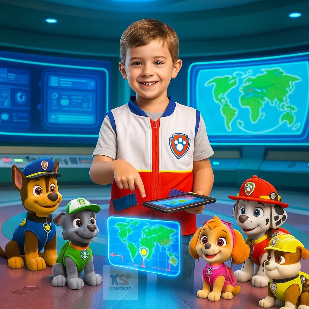 Fantasia Infantil Colete Ryder – Patrulha Canina 2 a 10 Anos - Pronta Entrega Aniversário Carnaval