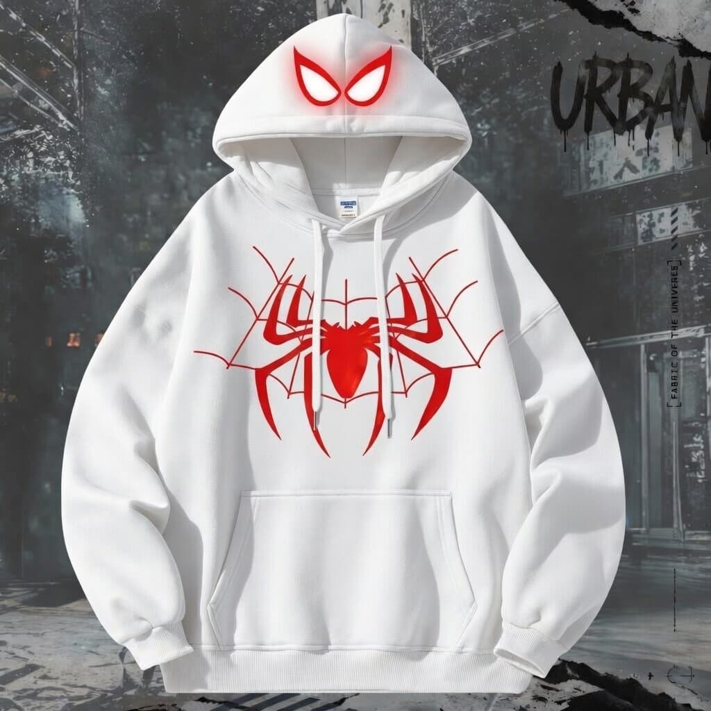 Moletom Canguru Masculino Retro Pullovers Spider Pint Hoodie For Men Fashion Cardigan Casaco Flanelado