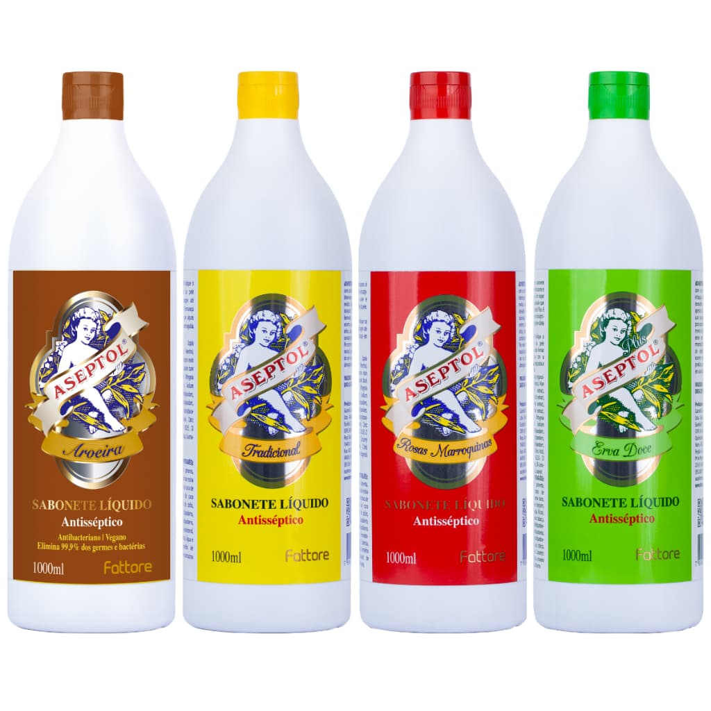Sabonete Líquido Aseptol Fattore 1000ml Todas as Fragrâncias
