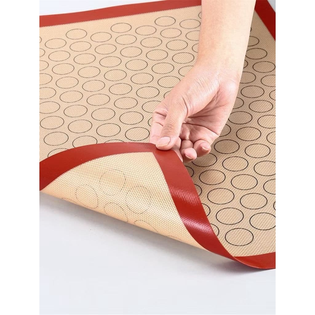 Tapete de Silicone e Fibra de Vidro Antiaderente para Assar Tapete Culinário Antiderrapante Confeitaria