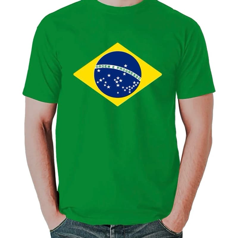 Camiseta Ordem e Progresso em Algodão