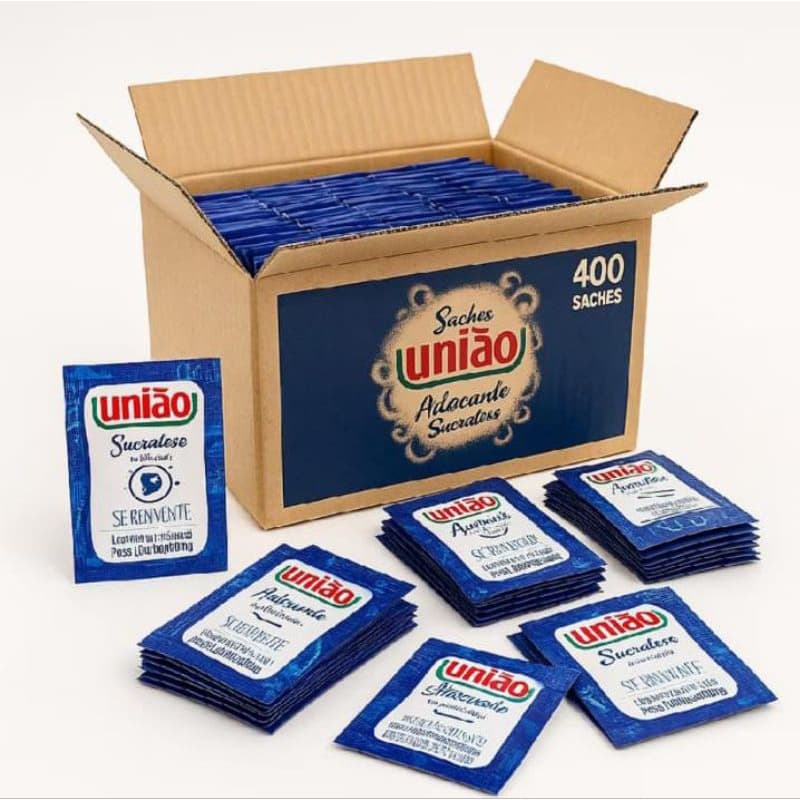 Adoçante Sachê União Sucralose cx/ 400 uni.