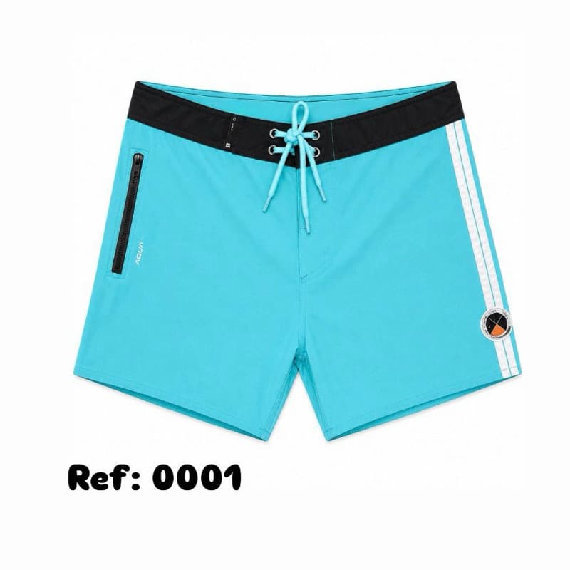 Boardshort Masculino curto - Tecido Impermeável - Bordado Tridente