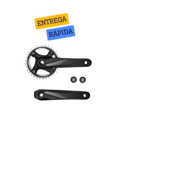 PEDIVELA SINGLE  TODO DE ALUMINIO  PONTA QUADRADA 170MM 34D COROA AL.-GTA