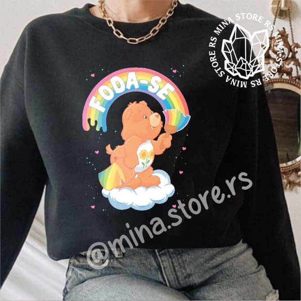 Moletom Ursinhos Carinhosos Unissex Algodão Casual Confortável Masculino Feminino