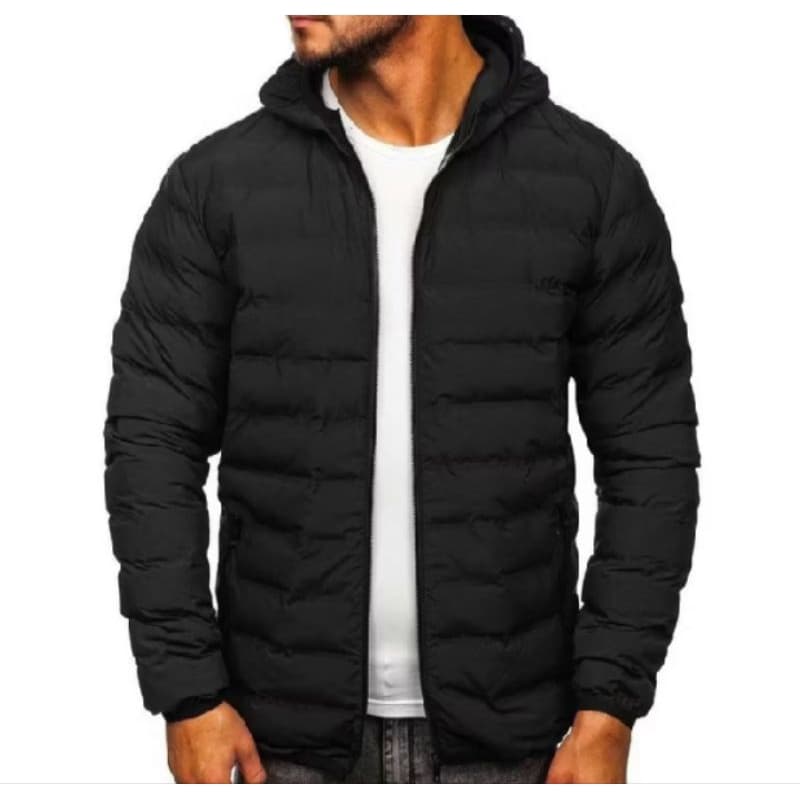 Jaqueta Puffer Bobojaco Impermeável Capuz Removível
