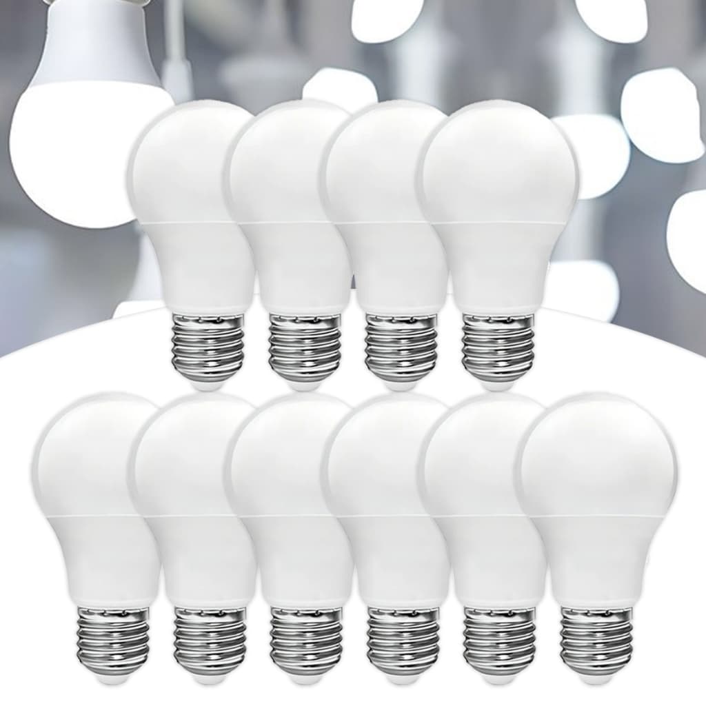 10 Lâmpadas Led 9W Bivolt Branco Frio 6500K