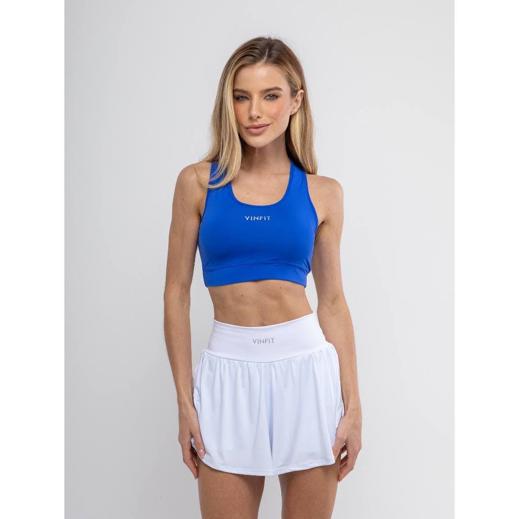 Top Fitness Academia Poliamida Alça Larga Sustentação Bojo removível Feminino UV