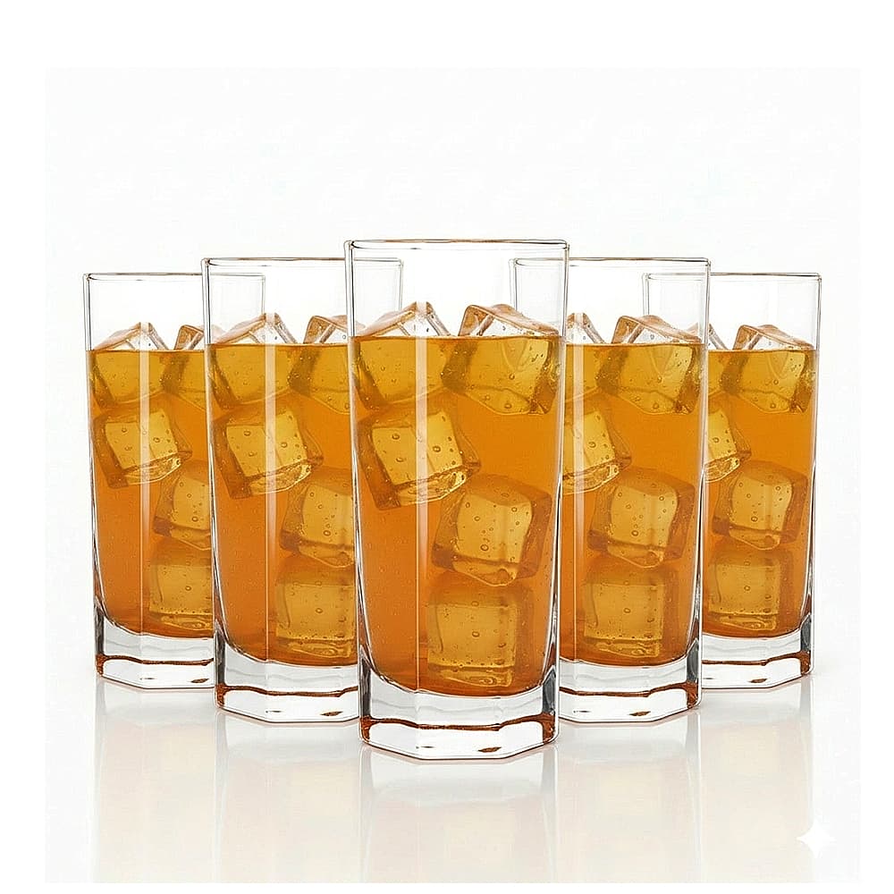 Copo de Vidro Copo Octon New 320ml, Jogo de Copos de Vidro Long Drink 6pcs – Ruvolo