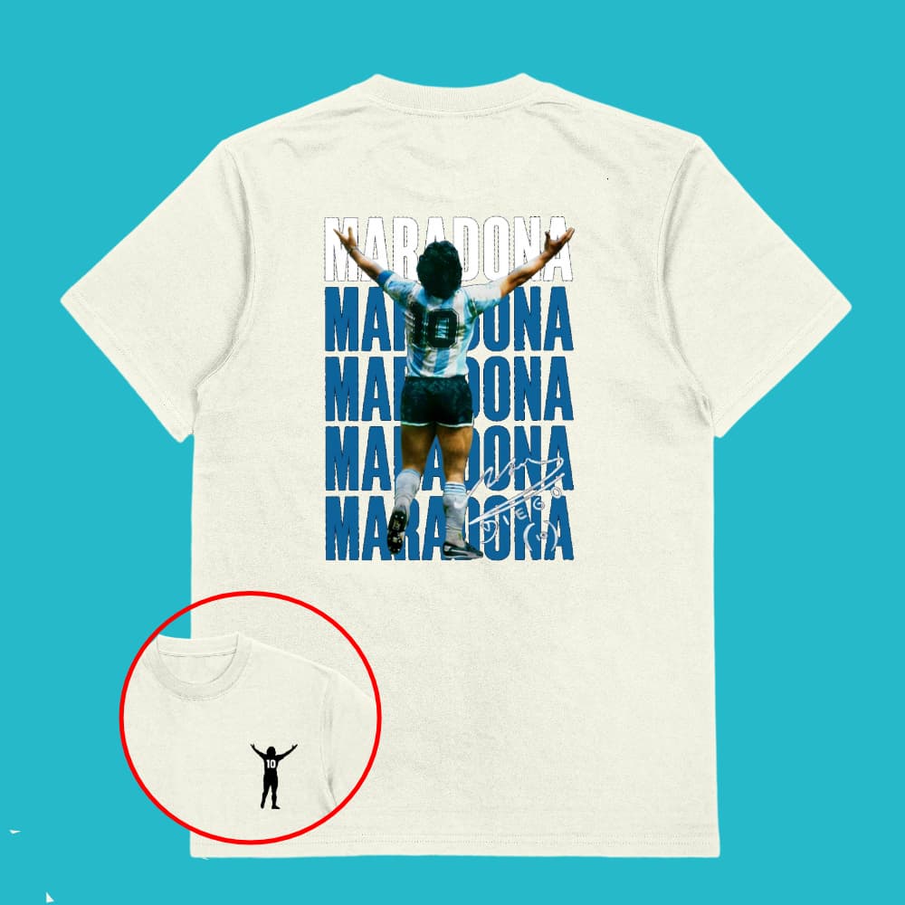 Camiseta Adulto/infantil Unissex  Streetwear, Maradona, 10 da Argentina, Lenda do futebol, Copa do mundo P ao G1