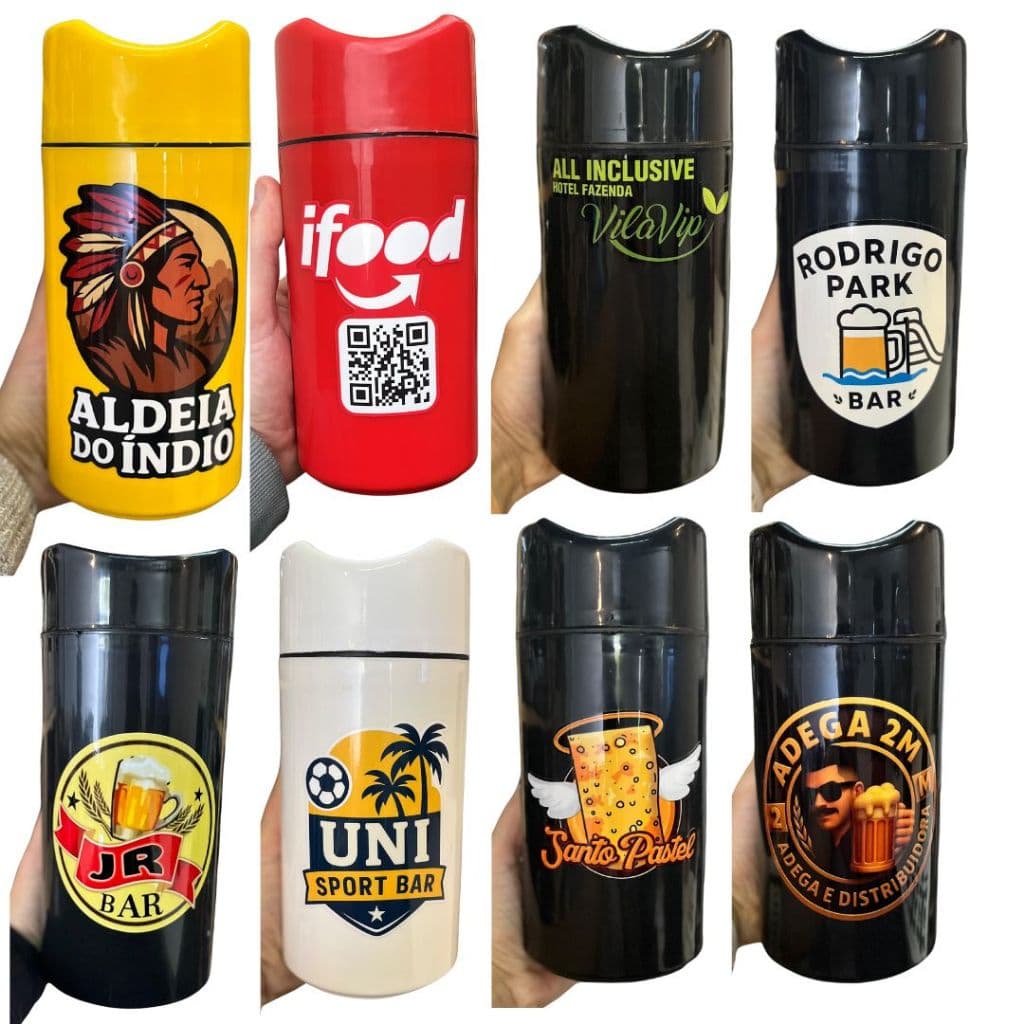 Kit 12 Porta Garrafa Camisinha Cerveja Litrão Personalizado