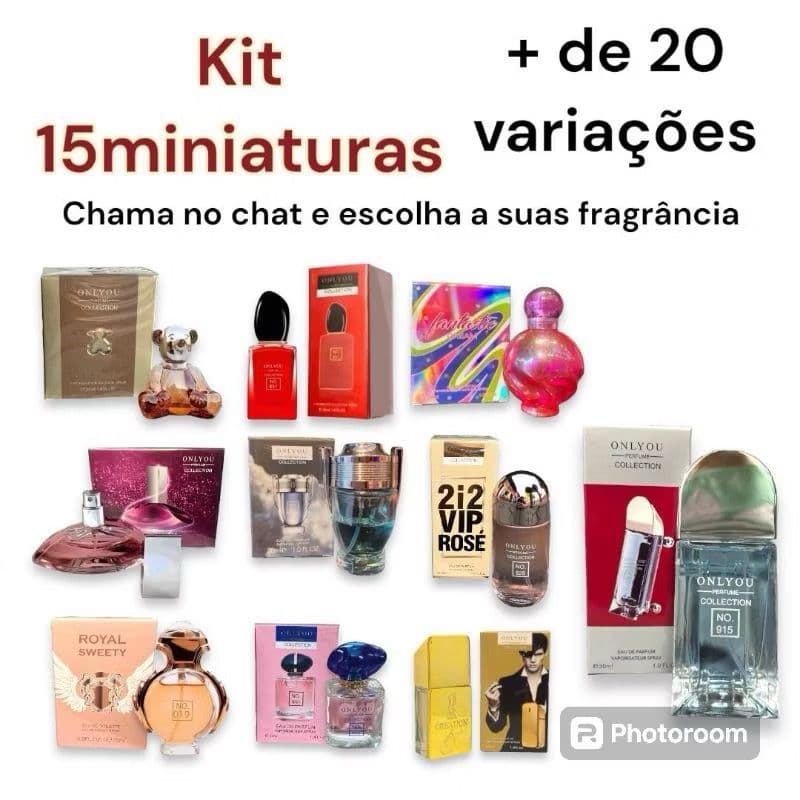 Kit ATACADO Miniatura de 25ML Perfume Feminino Perfume Masculino