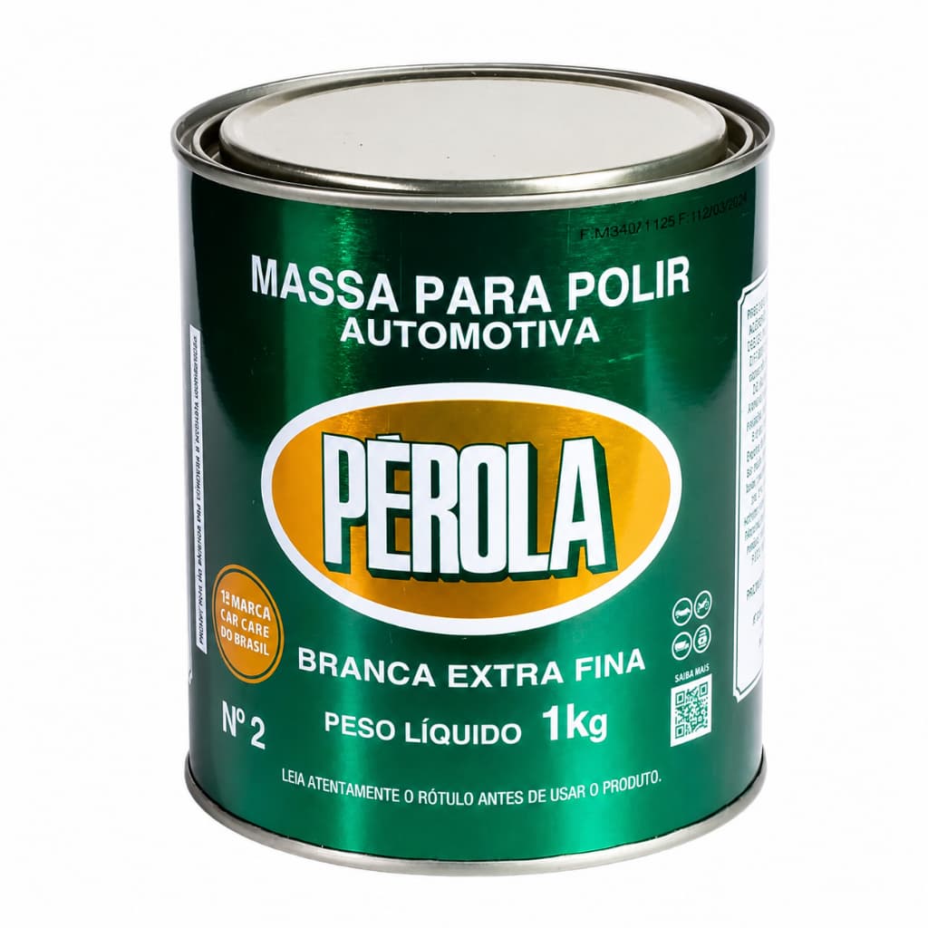 Massa De Polir Automotiva Pérola 1 Kilo