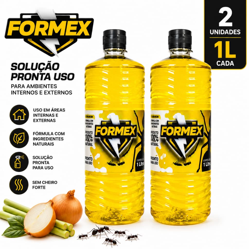 Zero Formigas Arrazador Natural - 2 Litros + 2 Spray Borrifadores