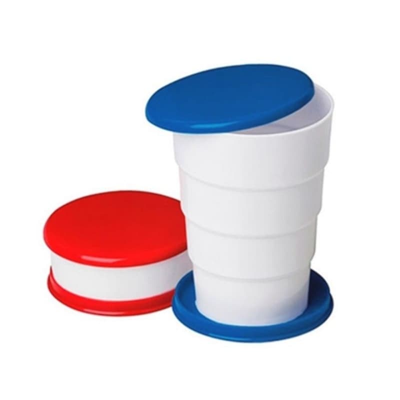 Copo Dobravel retrátil 150ml kit com 2 unidades