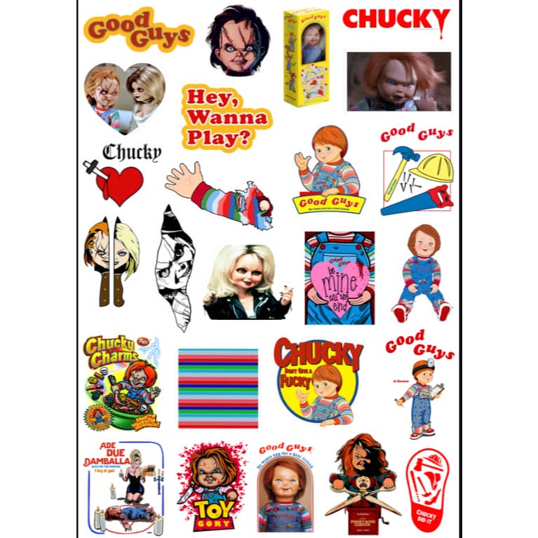 Adesivos Stickers Boneco Chucky Child's Play