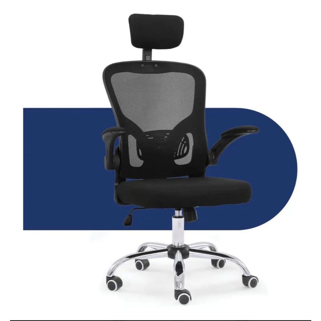 Cadeira Escritório Trabalho Mesh  Confortavel com Apoio Lombar Cabeça Giratória Altura Ajustável Home Office Presidente