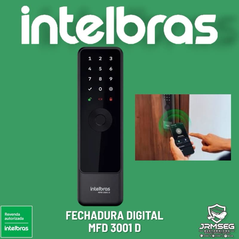 MFD 3001 D Fechadura Inteligente de Embutir sem Maçaneta Intelbras