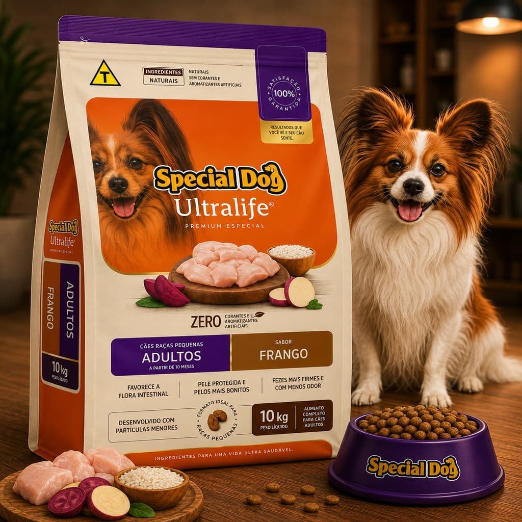 Ração Para Cachorro 10kg Special Dog Ultralife Adulto Raças Pequenas Frango