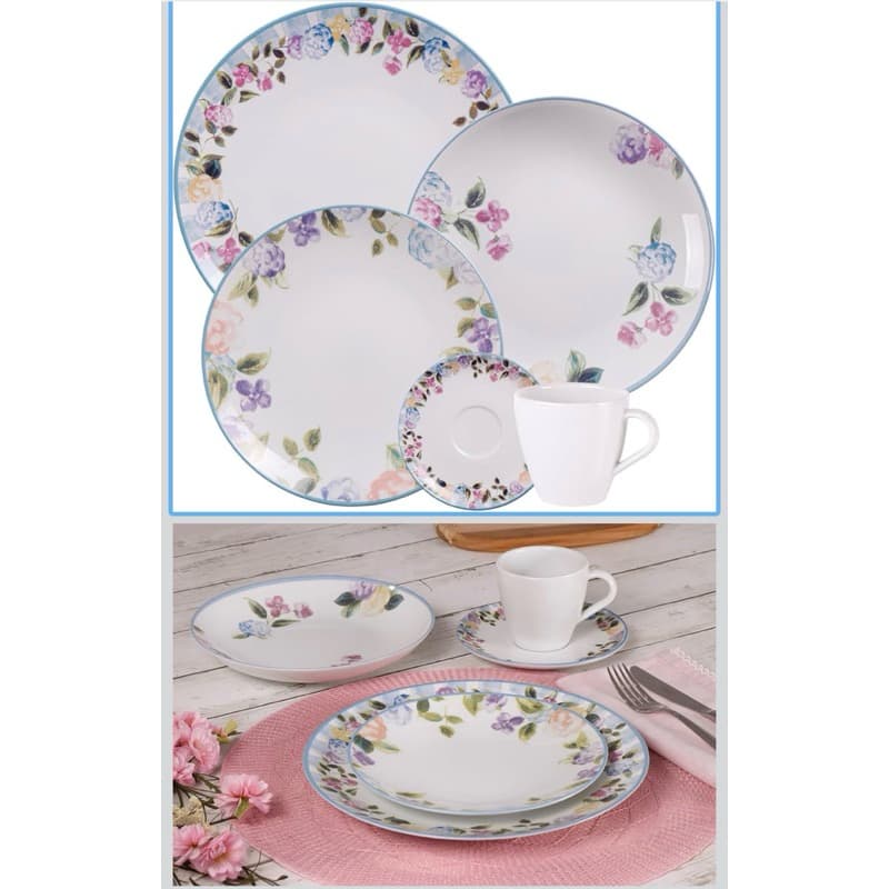 Tramontina Jogo de Jantar Aura Porcelana Decorada 20 Peças