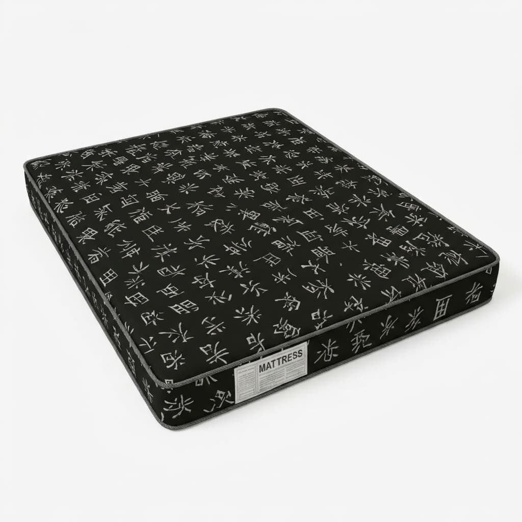 Colchão Casal D45 Pillow Top Espuma 188x138x19cm Preto Conforto Intermediário