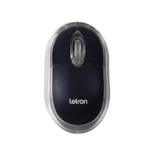 Mouse Letron USB,3 Botoes, 800 Dpi, L Black 1601 R8