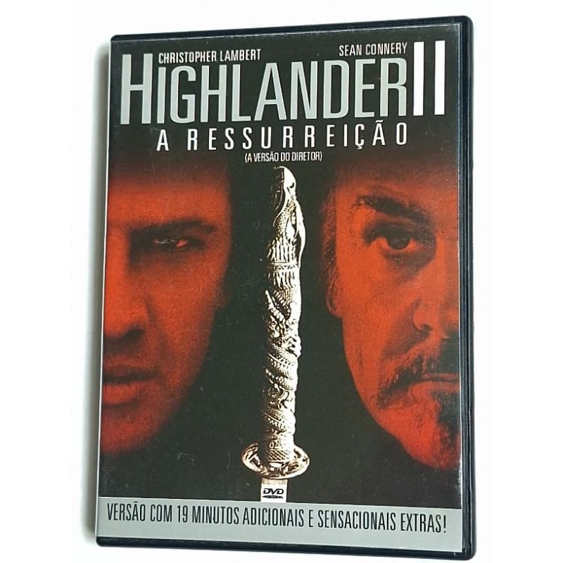 dvd filme higlander 2 Sean connery com 19 minutos extras versão diretor SEMINOVO