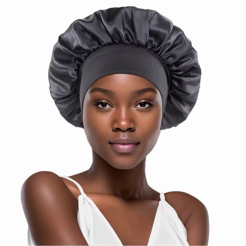 Kit 2 Toucas de Cetim Premium Anti Frizz Faixa Larga
