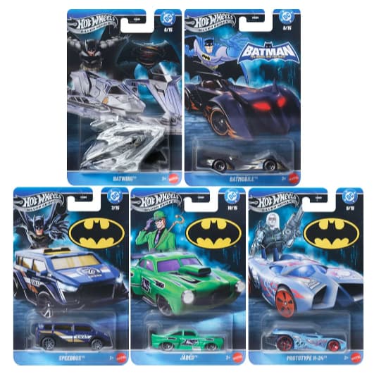 Hot Wheels Silver Series Batman Miniatura 1/64 - Mattel Original Vários Modelos