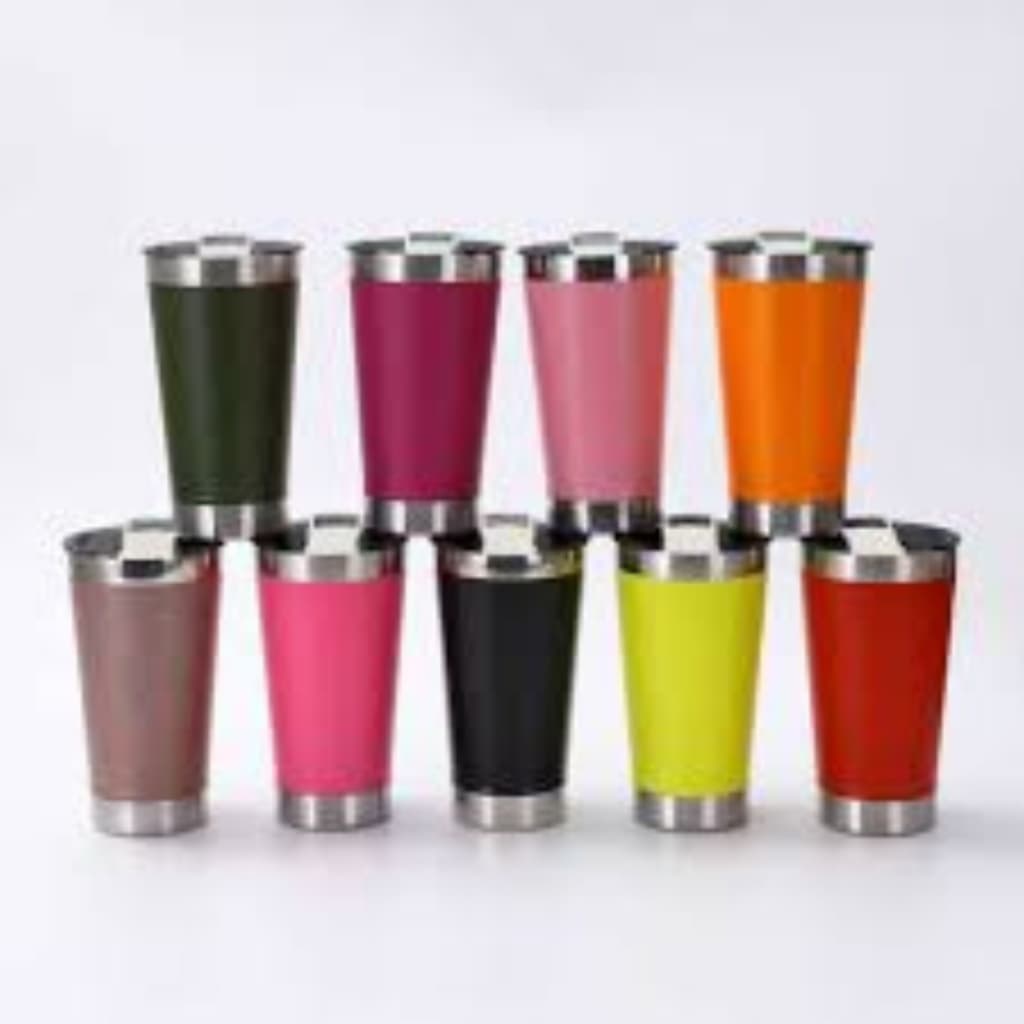 Copo Térmico 473ml com Tampa e Abridor Integrado Diversas Cores Prático e Moderno