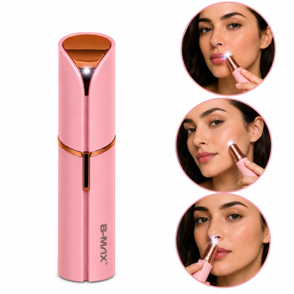 Batom Depilador Portátil Aparador Indolor Facial Feminino USB