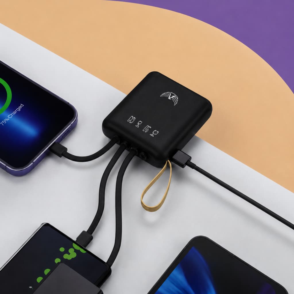 Carregador Portátil Bateria Power Bank 10000MAH Carregamento Rápido